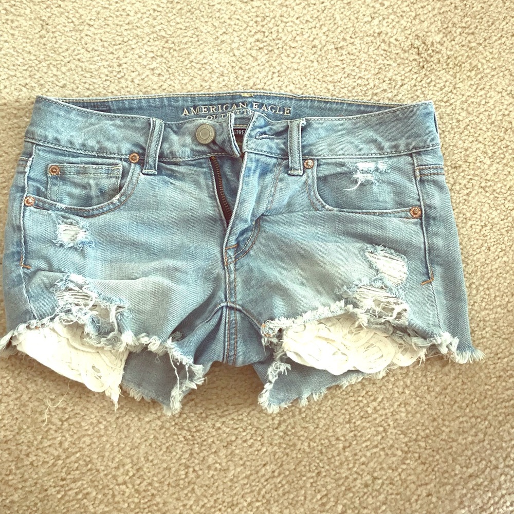 American Eagle Shortie Jean Shorts